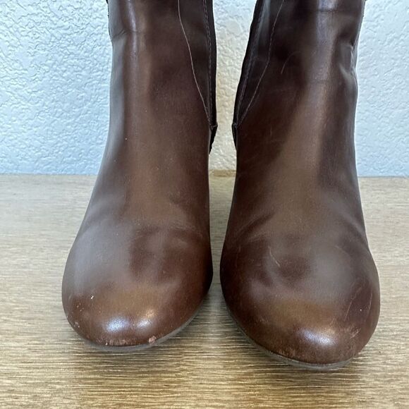 Cole Haan Nike Air Brown Leather Ankle Boots 9.5 - Picture 3 of 7